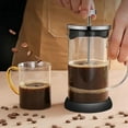 thumbnail image 4 of French Coffee Pots Stainless Steel Glass Coffee Maker Multifunctional Hand Punch Pot C y23037, 4 of 6