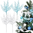 thumbnail image 1 of Adornos navideños Vercraft Coastal Blue White 40 cm, 8 unidades, 1 of 7