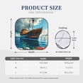thumbnail image 3 of Cauagu Floral Ship On Ocean Cauagu {designName} Print Foldable Car Windshield Sun Shade | Front Windshield Shade for Sun | Fits Small Sedans, Mini SUVs, Hatchbacks-Small, 3 of 6