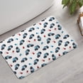 thumbnail image 2 of Police and Light Red Pattern Non Slip Microfiber Bathroom Rugs, Soft Rubber Backing Bath Mats for Bathroom Floor Tub and Shower,17"x27", 2 of 5