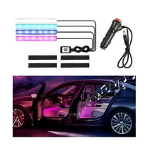 HIBIBUD Car LED Interior Lights, 12V Smart Auto Seat Ambient Light Cigarette Lighter with App Control Music Sync Color Changing RGB, Vehicle Interior Lighting for Man Woman, Universal Fit