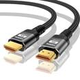 thumbnail image 3 of 8K Long HDMI Cable 15FT Ultra HD Cable High-Speed Lead 48Gbps, HDMI Braided Cables (8K@60Hz 7680x4320, 4K@120Hz) Supports Dynamic HDR 10 eARC, Dolby Atmos Compatible with Roku TV/PS5/HDTV, 3 of 9