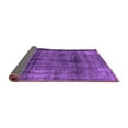 thumbnail image 2 of Ahgly Company Indoor Square Abstract Purple Modern Area Rugs, 8' Square, 2 of 4
