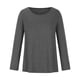 thumbnail image 4 of Tops de Otoño Para Mujer Blusa de Manga Larga Sólida Informal de Moda Blusas de Cuello Redondo Camisas Odeerbi ODB180538, 4 of 8