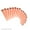 Orange, variant on Ear Tapers Stretching Kit Tapers 18pc With O Ring 14g-00g
