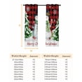 thumbnail image 6 of Fsddascl Christmas Snowman Blackout Curtains for Bedroom/Living Room, Thermal Insulated Kitchen Curtains, Red Black Check Xmas Tree Snowflake Grommet Darkening Window Treatment Drapes 42"x63"x2, 6 of 6