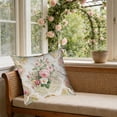thumbnail image 4 of HuiXinOu Flower Printed Pillow Case with Hidden Zipper, Decorative Cushion Cover for Living Room Bedroom Office, Soft Home Decor, 4 of 6