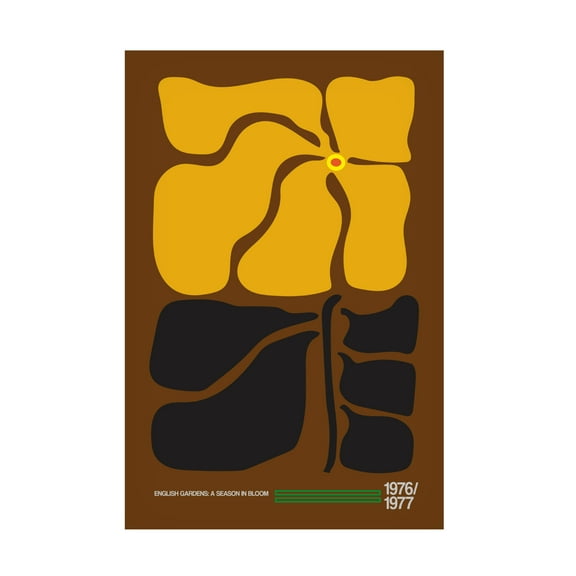 Trademark Fine Art Frances Collett English Gardens Brown Canvas Wall Art