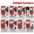 thumbnail image 2 of ANENG ANENG M117 Digital Multimeter - 4000 Counts Auto-Ranging True RMS Tester with Voltage, Current, Resistance, and NCV Detection Functions - High Precision Electrical Measurement Tool in Red -, 2 of 6