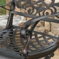 thumbnail image 3 of Beach Outdoor Aluminum Dining Chairs, Set of 2, Shiny Copper, 3 of 5