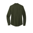 thumbnail image 2 of MERCER+METTLE Women's Stretch Crepe Long Sleeve Camp | Lightweight Button Up Shirt for Women, Collared Shirt for Work - Townsend Green 4XL, 2 of 2