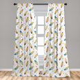 thumbnail image 5 of Ambesonne Surfboard Curtains, Boards and ABC Letters, Pair of 28"x63", Multicolor, 5 of 5