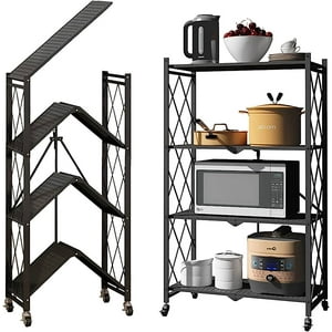 estanterias-metalicas-para-decorar-cocina  Estantes de alambre, Estanterías  metálicas, Estantes de metal