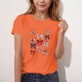thumbnail image 5 of oelaio Kids Graphic Tees Boys Girls American Flag Shirt 4th of July Celebration Tee Independence Day Patriotic Tops Orange 160, 5 of 7