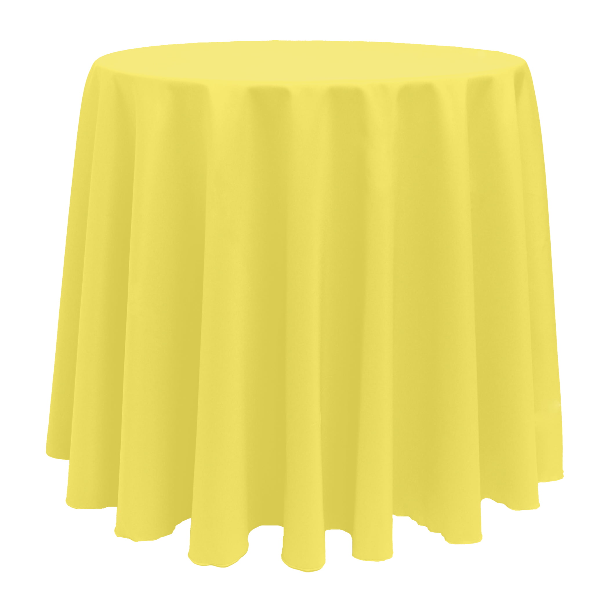 Poly Round Seamless Tablecloth Wedding Party Banquet Restaurant 5 Pk 132 in 