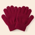 thumbnail image 5 of OJSFQUFP Toddler Winter Gloves Knitted Warm Elastic Gloves Suitable for Boys and Girls 5-10 Years, 5 of 9