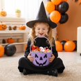 thumbnail image 7 of Purple Rope Storage Basket, Trick Or Treat Basket, Halloween Gift Basket, Halloween Party Favors for Student, 9X8X8 Inch Jack O Lantern Pumpkin Woven Tote Bag, Multi-Functional, 7 of 7