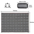 thumbnail image 2 of Manta de camping GLORSIGN, 203 x 152 cm, ligera, impermeable, gris, 2 of 7