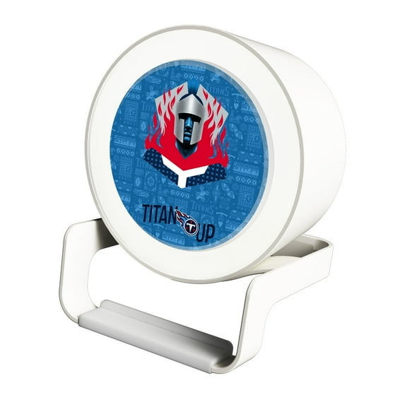 Keyscaper White Tennessee Titans Night Light Charger with Bluetooth Speaker