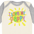 thumbnail image 4 of Inktastic I Love My Pappy Sun and Rainbow Letters Boys or Girls Long Sleeve Baby Bodysuit, 4 of 5