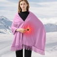 thumbnail image 3 of USB Heated Blanket Shawl, USB Heated Blanket Electric Throw, Portable Heated Blanket, Heating Zones Cordless Zip Heated Throw Blanket for Women, Outdoor, 3 of 5