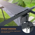 thumbnail image 5 of HAPPATIO 10 x 13 FT Pergola, Outdoor Retractable Shade Canopy, UV-Proof, for Garden, Deck, Lawn, Backyard (Gray), 5 of 6