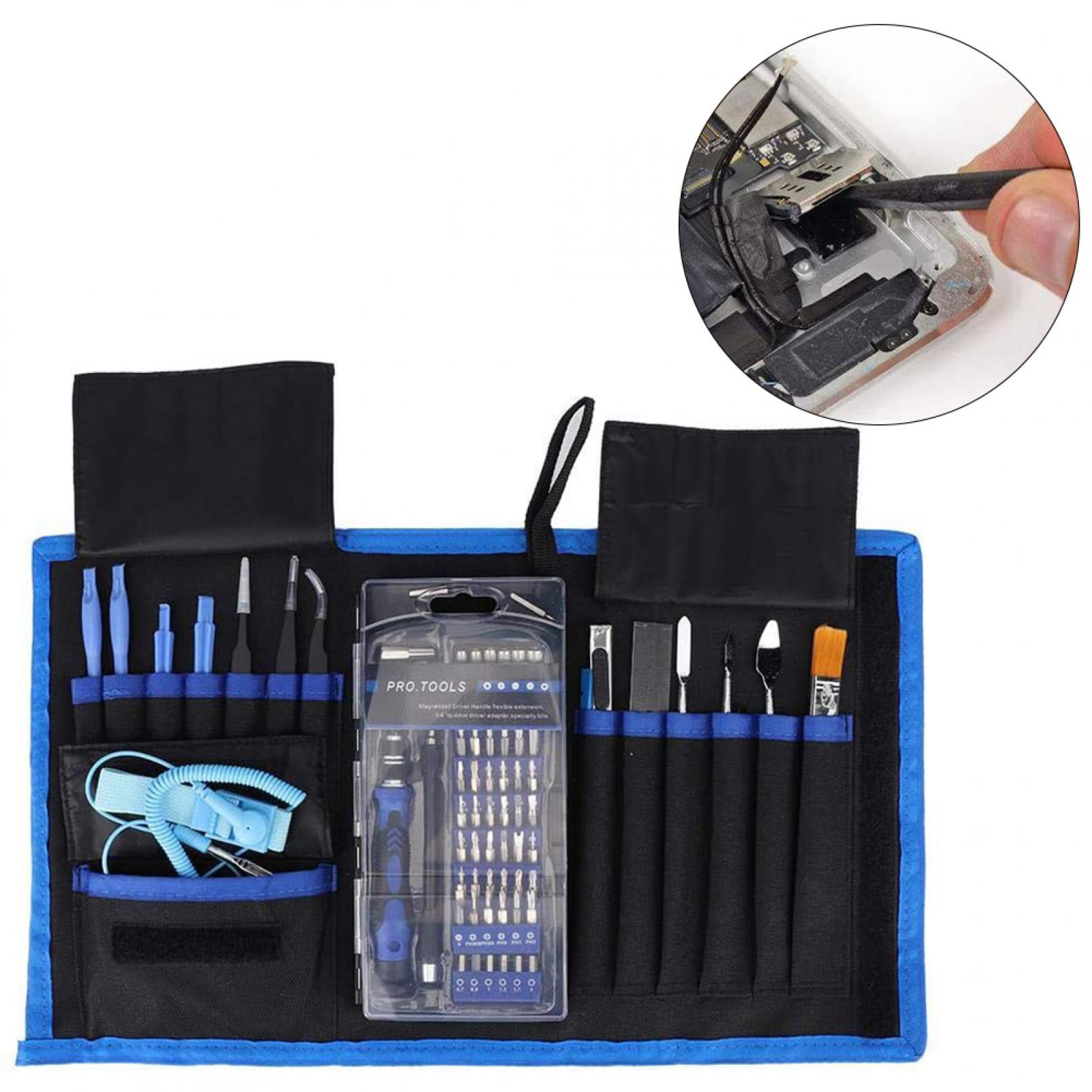 Macbook Game Console Xbox Black Tablet Syntus Precision Screwdriver Set Cellphone Magnetic Driver Electronics Repair Tool Kit for iPhone PC 63 in 1 with 57 Bits Screwdriver Kit
