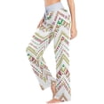 thumbnail image 3 of Women's Colorful Ethnic Pattern Pajama Pants, Casual Pajama Bottoms Lounge Pants Wide Leg, 3 of 7