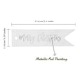 thumbnail image 5 of Inkdotpot Silver Foil Paper Hang Tags Merry Christmas Favor Tags 100 Pieces, 5 of 6