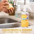 thumbnail image 4 of Fruit and Vegetable Wash - Veggie Wash Removes 99% of Dirt & Wax | Plant-Based Produce Cleaner Spray | No Aftertaste, Refillable, Made in USA | Fragrance-Free, 16oz, 4 of 4