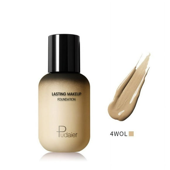 RKSTN Foundation Face Eye Foundation Liquid+Puff Block Defect Highlight Liquid Stick Makeup Natrual Liquid Puff Set 40ml Lightweight & Medium Coverage Foundation