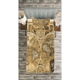 thumbnail image 3 of Ambesonne Wanderlust Quilted Bedspread Set 2 Pcs, Accurate Map of World, Twin Size, Pale Brown Black Brown, 3 of 3
