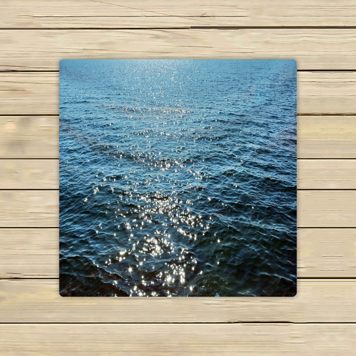 PHFZK Beach Theme Towel, Deep Blue Sea Ocean Waves Hand Towel Bath