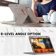 thumbnail image 4 of Allytechgroup iPad Pro 11 Inch 2024 Case, Multi Angle Viewing Stand Auto Sleep Wake Build In Screen Protector Shockproof Protective Flip Case Cover for Apple iPad Pro 11" M4 2024, Rosegold, 4 of 10