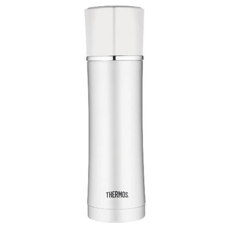 UPC 041205641155 product image for Thermos 16-Ounce Vacuum Insulated Stainless Steel Briefcase Bottle, White | upcitemdb.com