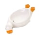 thumbnail image 1 of Jabonera, bonita jabonera con forma de pato y desagüe, jabonera con drenaje automático, bandeja para jabón para ducha o baño, color blanco, 1 of 5
