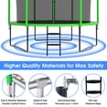 thumbnail image 3 of YORIN Trampoline, 10FT Trampoline for 3-4 Kids Adults with Enclosure Net, 1000LBS Outdoor Trampoline with Basketball Hoop, Ladder, Galvanized Anti-Rust Coating Heavy Duty Round Trampoline, 3 of 7