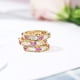 thumbnail image 4 of Guardurnaity Anillo de mujer Metal corazón cristal decorativo nudillo joyería exquisita decoración de mano boda compromiso vacaciones Casual Ropa, zapatos y accesorios Miscelánea talla 7 Guardurnaity AP017310-02, 4 of 6
