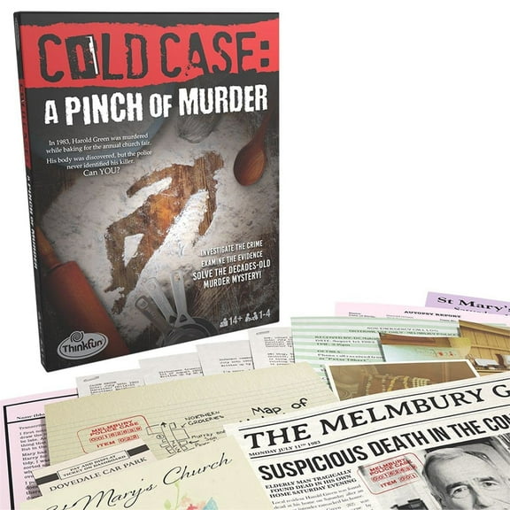 ThinkFun Cold Case: A Pinch of Murder A Murder Mystery Game in a Box for Ages 14 and Up