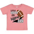 thumbnail image 3 of Inktastic Little Sister and Biggest Fan Football Player Girls Baby T-Shirt, 3 of 5