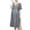 Gray, variant on Kilaqueen Maternity Dress for Photoshoot Short Sleeve V Neck Button Down Loose Fit Pregnancy Dress Casual Babycon Plaid Dress