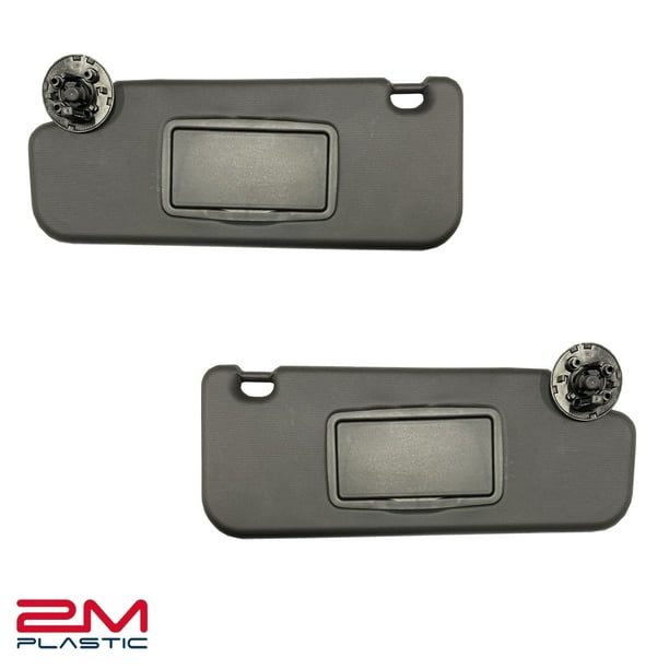 Sun Visor Fits for Chevy Cruze 2017 2018 2019 Pair Set Left + Right Black 2MPLASTIC