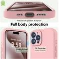 thumbnail image 3 of Designed for iPhone 13 Case, Premium Silicone with [Camera Protection] [Soft Anti-Scratch Microfiber Lining] Shockproof Protective Phone Case for iPhone 13 Women Men Girls 6.1", Black, 3 of 14