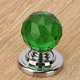 thumbnail image 2 of 1 unids 30mm Forma de diamante cristal manija cajón armario perilla verde Zhivalor 710-30, 2 of 8