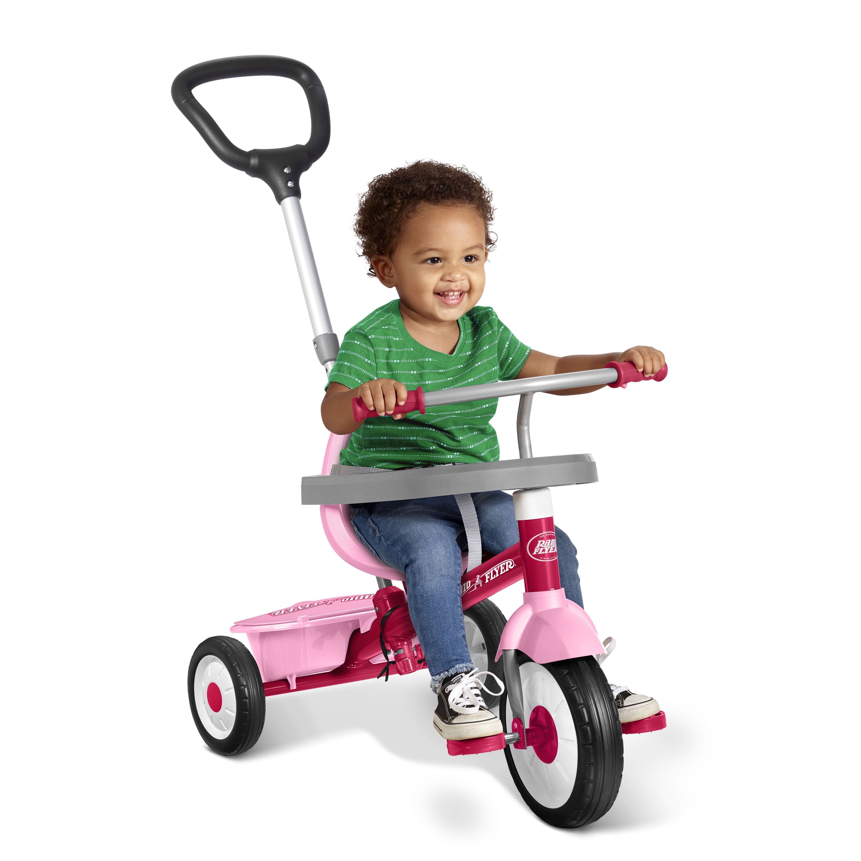 5-in-1 Stroll 'n Trike with Activity Tray Red & Gray NEW Radio Flyer 