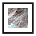 thumbnail image 1 of Abstract Clouds Flow Light 8X8 Inch Square Wooden Framed Wall Art Print Picture with Mount, 1 of 4