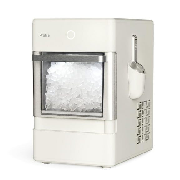 Restored GE Profile Opal Chewable Nugget Ice Maker Hearth & Hand, Stone Ivory, 33lbs Daily Ice Production (Refurbished)