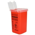 thumbnail image 4 of Caja de residuos de cuchillas desechables, cortador de cuchillas desechable de plástico, contenedor de agujas, caja de residuos, cortador desechable, acabado de lujo, 4 of 8