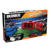 BUNKR Build Your Own Battlezone Inflatable Red Vs. Blue Tournament 5 Piece Pack. (Compatible with Nerf, Laser X, X shot and Boom co Battles)