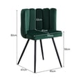 thumbnail image 6 of Clipop Living Room Barrel Accent Chair, Modern Velvet Scalloped Silhouette Chair, for Kitchen,Green, 6 of 8